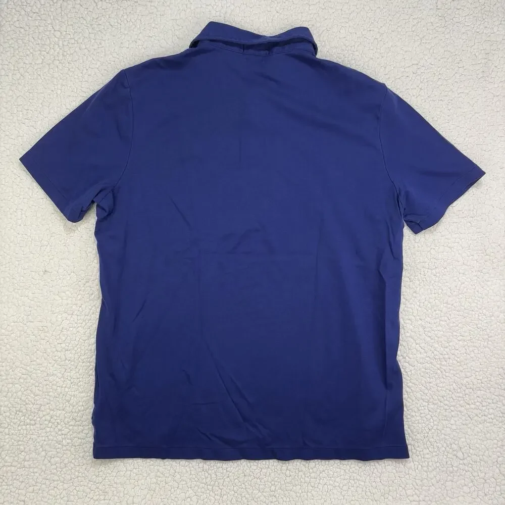 Polo Ralph Lauren Pima Soft Touch Short Sleeve Polo Shirt‎ Mens XL Blue Red Pony